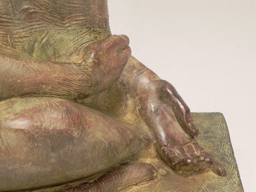 Akop GURDJAN (après)(1881-1948)Sitting Baboon Bronze 