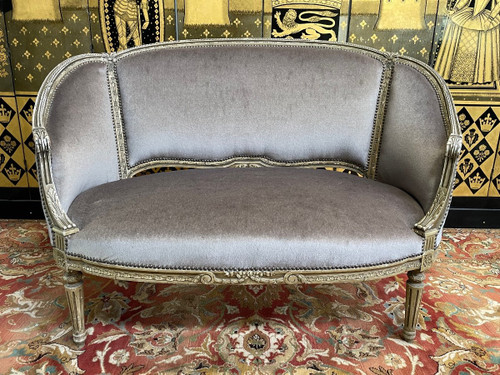 Living room Corbeille sofa - armchairs - bergères De Style Louis XVI