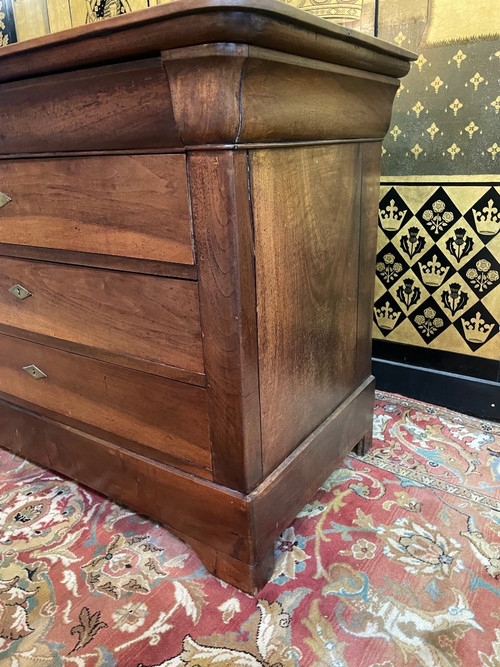 Commode époque Louis Philippe En Noyer Massif