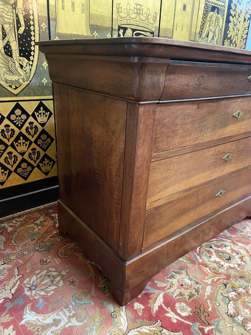 Commode époque Louis Philippe En Noyer Massif