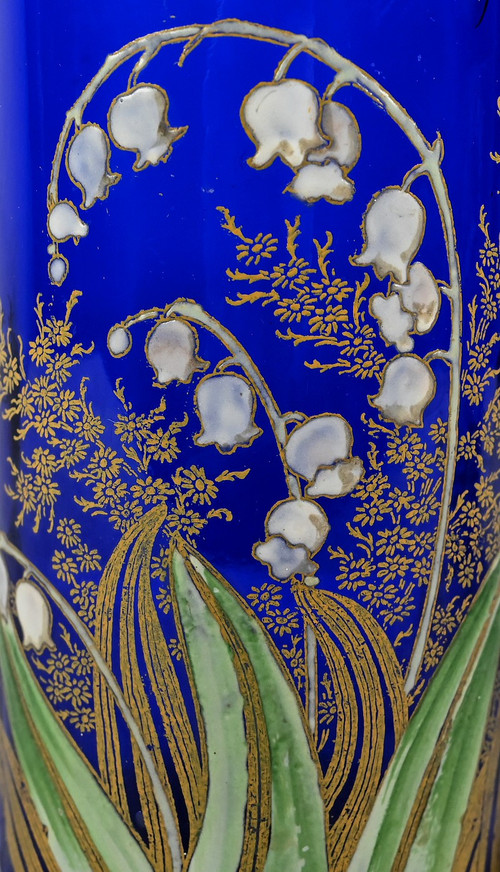 Pair of Legras Vases “Les Muguets”, Art Nouveau – Late 19th Century