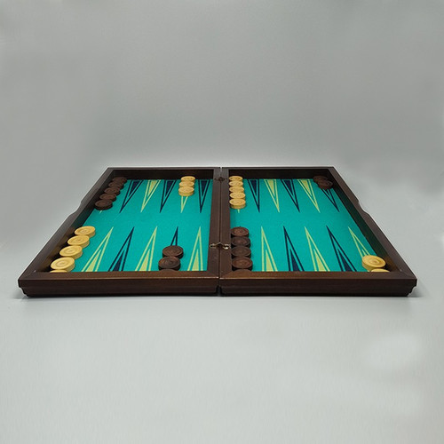 1980s Gorgeous Piero Fornasetti Backgammon in Excellent condition. Made in Italy