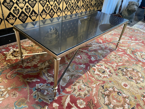 De Mazy Brass And Marble Coffee Table