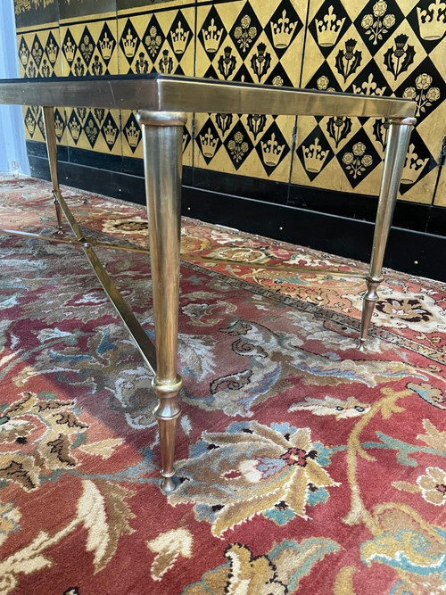 De Mazy Brass And Marble Coffee Table