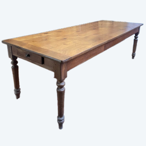 19th Century Louis Philippe Cherry Farm Table