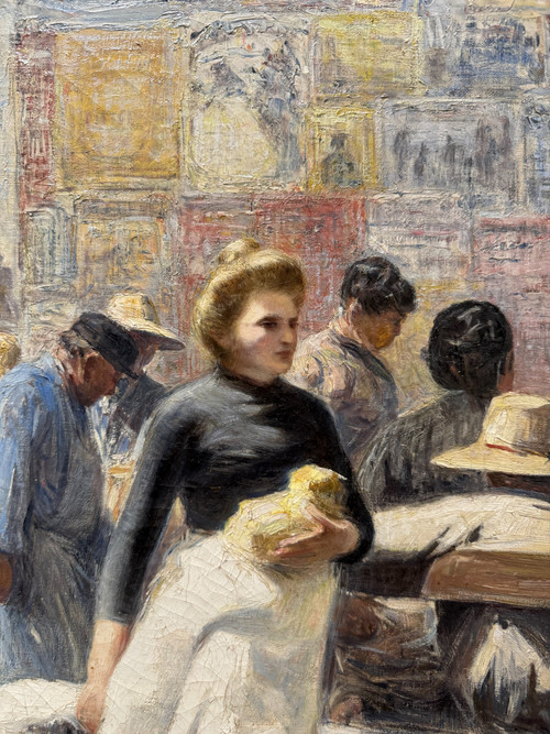 Anatole Eugène Hillairet (1880-1928) Ritorno dal mercato, 1899 circa