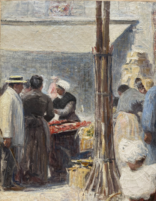 Anatole Eugène Hillairet (1880-1928) Ritorno dal mercato, 1899 circa