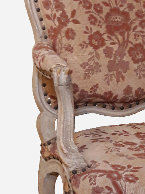 Suite of 4 Queen armchairs from the Louis XV period