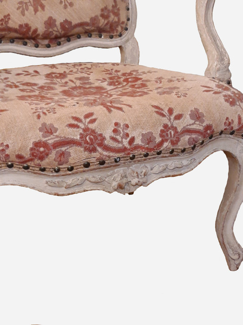 Suite of 4 Queen armchairs from the Louis XV period