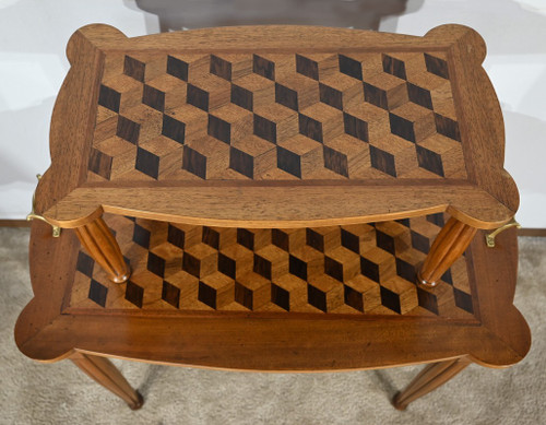 Walnut and Rosewood Marquetry Service Table – 1940