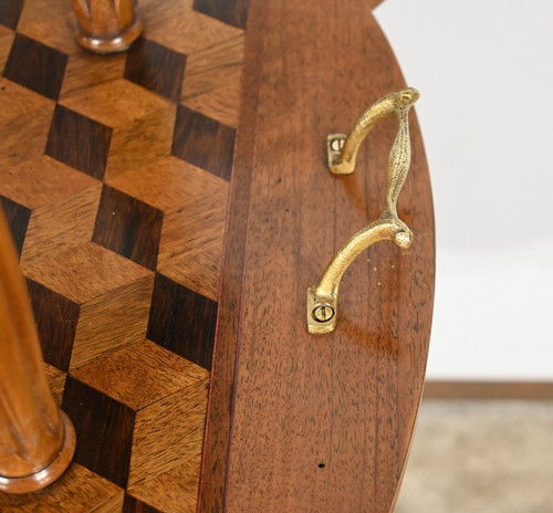 Walnut and Rosewood Marquetry Service Table – 1940