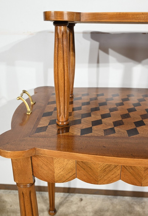 Walnut and Rosewood Marquetry Service Table – 1940