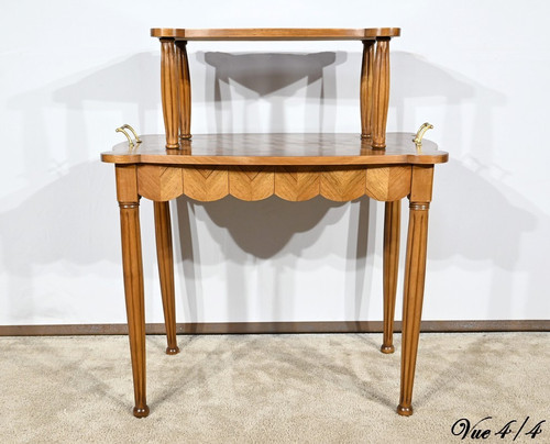 Walnut and Rosewood Marquetry Service Table – 1940