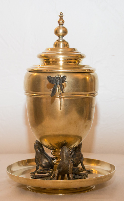 Gilt Bronze Cup Signed "Maison Alphonse Giroux" 1870