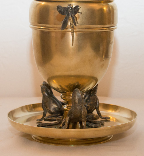 Gilt Bronze Cup Signed "Maison Alphonse Giroux" 1870