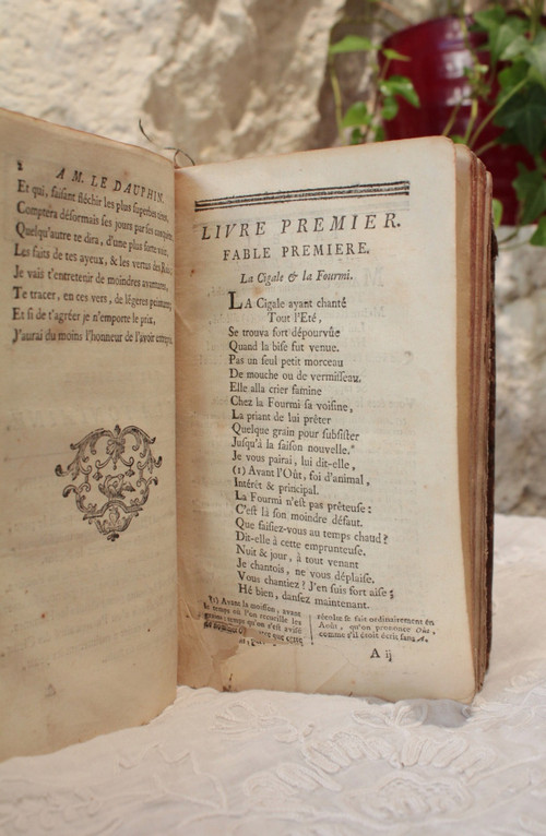 Livre des Fables de la Fontaine édition de 1759