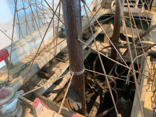 Old model of a 20th century sea pirate ship