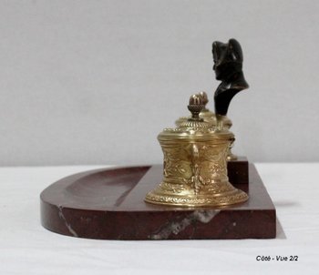  Double inkwell, Napoleon III period - mid 19th century