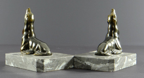 France, 1930/1950, Pair Of Cast-Iron Bookends Featuring Sea Lions.