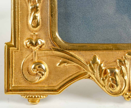 A pair of late 19th century gilt bronze picture frames