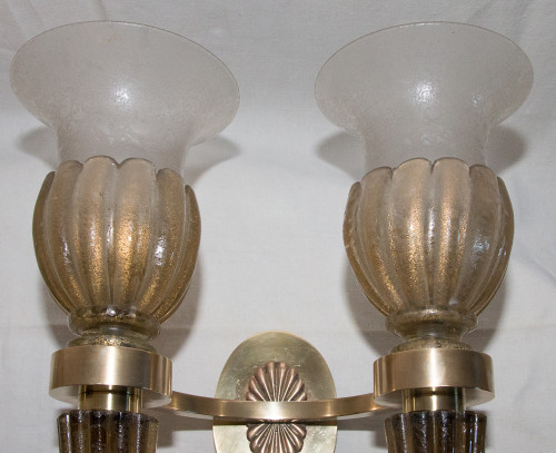 Pair of Murano Wall Lights, Seguso 40's