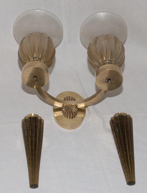 Pair of Murano Wall Lights, Seguso 40's