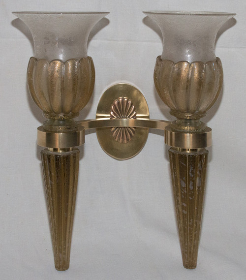 Pair of Murano Wall Lights, Seguso 40's