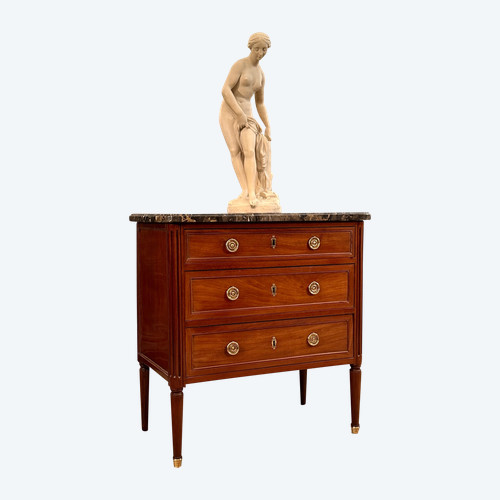 Jean - Baptiste Vassou, Commode En Acajou Estampillée d'Epoque Louis XVI Vers 1770