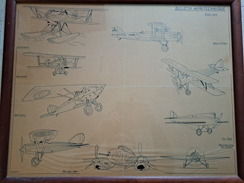 Bulletin Aérotechnique , Drawing , Ink , XX°.