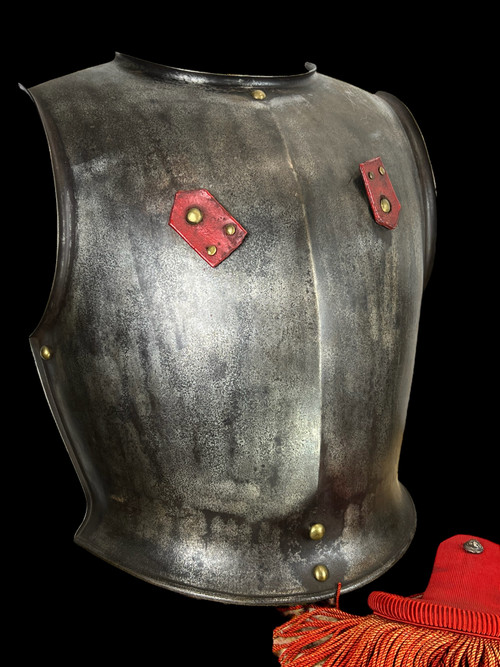 CUIRASSE DE CUIRASSIER EN TÔLE DE FER / MANUFURE D'ARMES DE CHATLT 1831