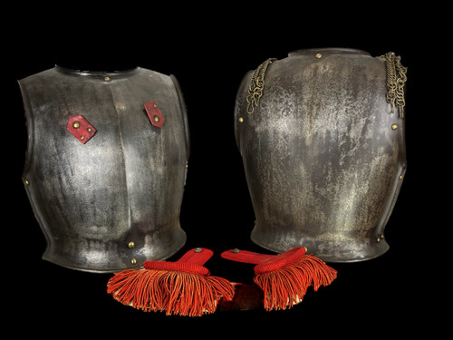 CUIRASSE DE CUIRASSIER EN TÔLE DE FER / MANUFURE D'ARMES DE CHATLT 1831