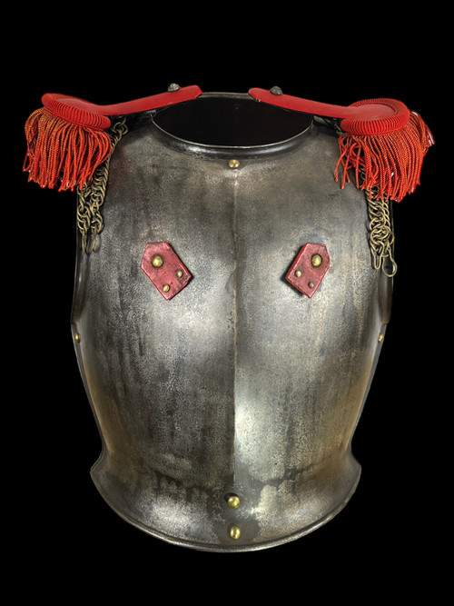 CUIRASSE DE CUIRASSIER EN TÔLE DE FER / MANUFURE D'ARMES DE CHATLT 1831