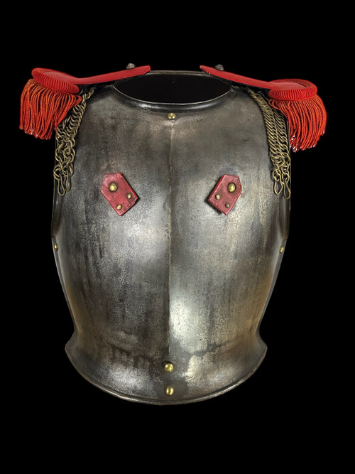 CUIRASSE DE CUIRASSIER EN TÔLE DE FER / MANUFURE D'ARMES DE CHATLT 1831