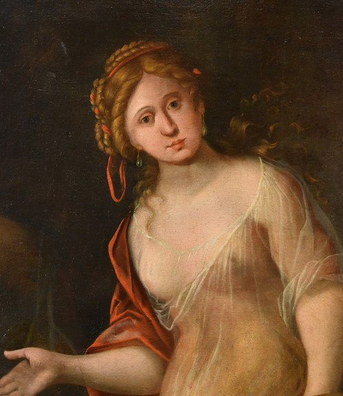 Mattheus Terwesten (La Haye, 1670 - 1757), Jeune Femme Comme Allégorie De La Peinture