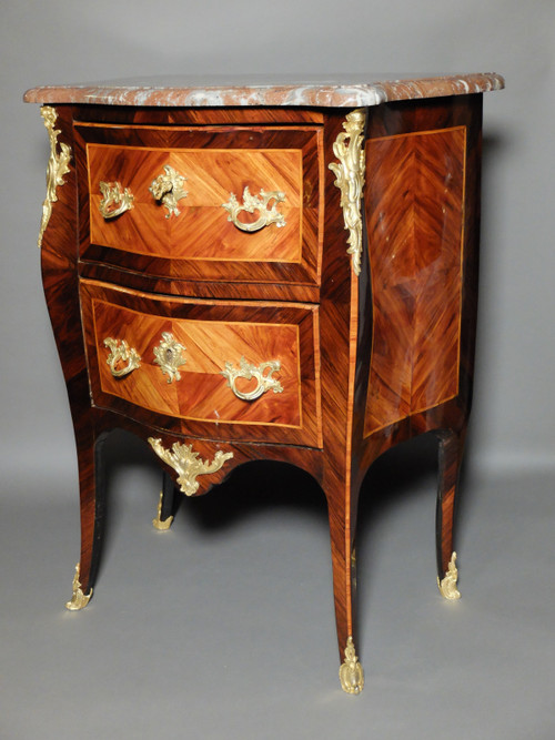 Louis XV period entre-deux chest of drawers