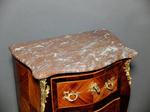 Louis XV period entre-deux chest of drawers