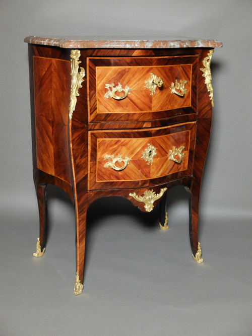 Louis XV period entre-deux chest of drawers