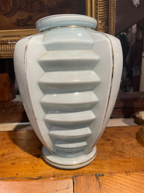 Art Deco opaline vase