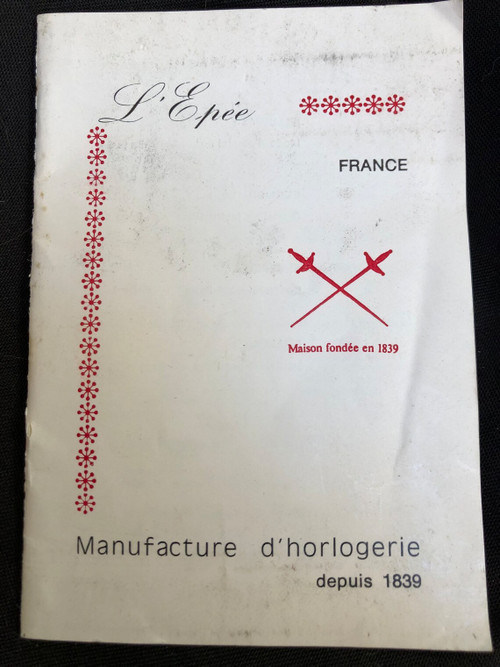 Offiziersuhr der Marke L'Épée, Modell La Marquise, Arbeit aus den 1950er Jahren