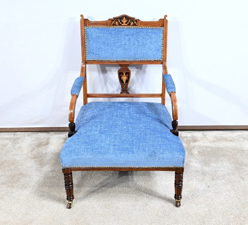 Small Rosewood Armchair, Restoration Period – Early 19th Century