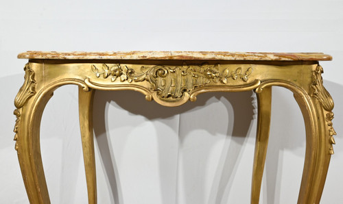 Small Middle Table in Golden Wood, Louis XV style – Late 19th century