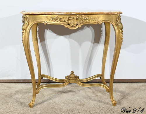 Small Middle Table in Golden Wood, Louis XV style – Late 19th century