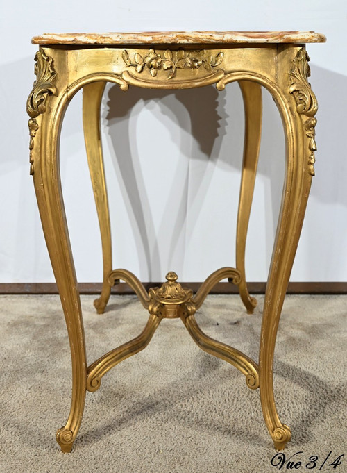 Small Middle Table in Golden Wood, Louis XV style – Late 19th century