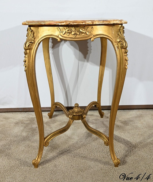 Small Middle Table in Golden Wood, Louis XV style – Late 19th century