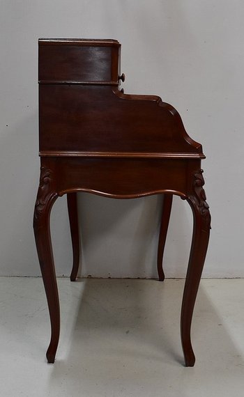  Small Cuban Mahogany Desk, Napoleon III Period - Mid 19th Century