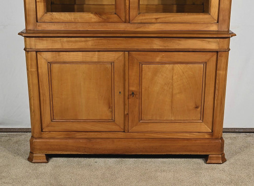 Small Buffet Two-body bookcase in solid cherry wood – 1900