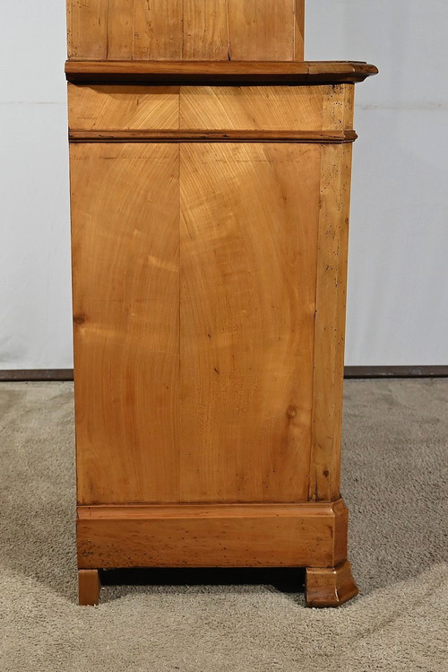 Small Buffet Two-body bookcase in solid cherry wood – 1900