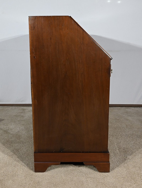 Scribanne chest of drawers in solid mahogany, Georgian period, England – 18th century