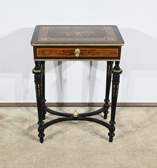 Small Louis XVI style living room table, Napoleon III period – Mid 19th century