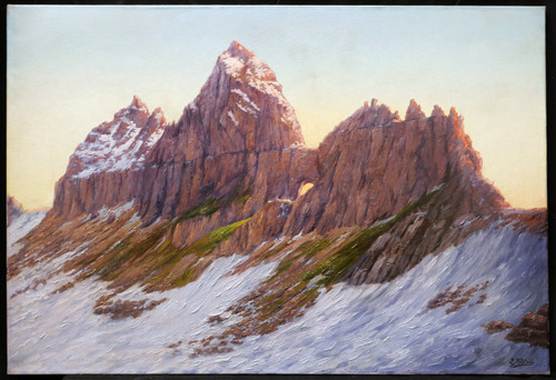 Elsa KÖBERLÉ, Idealized view of Gross Spannort in Switzerland